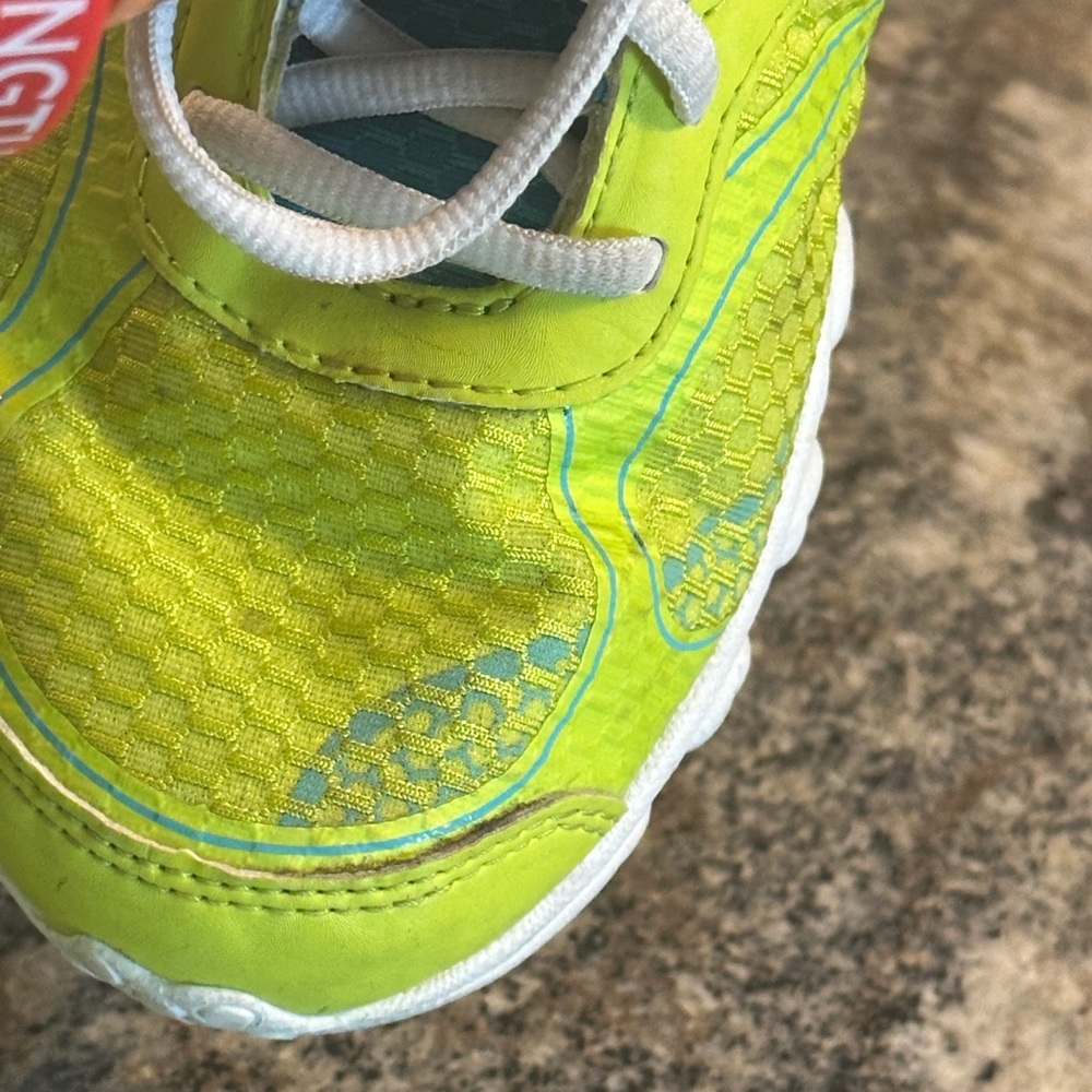 New Balance Bright Yellow and Light Blue Women's Sneakers - Picture 12 of 13